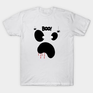 Boo Halloween ghost face T-Shirt